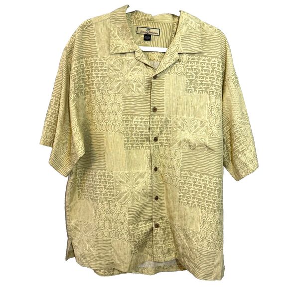 Vintage Tommy Bahama Silk Shirt SZ Large Excellent Condition‎ Camp - Picture 1 of 5